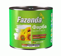 Фарба олійна МА-15 Fazenda зелена 2.5 кг kraska-maslo-fazenda-ma-15-2-5-zelenaya фото