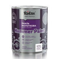 Емаль молоткова декоративна Hammer Paint Premium Ролакс шоколадна 317 20387 фото