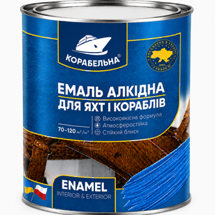 Емаль алкідна Корабельна ПФ-115 Яскраво-блакитна 0,9кг 3085257073 фото