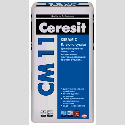 Суміш клеюча для плитки Ceresit CM 11 25кг 185 фото