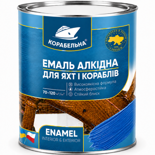 Емаль алкідна Корабельна ПФ-115 Синя 0,9кг 3085257049 фото